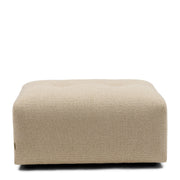 Rivièra Maison Hocker Lugano aus Bouclé, Natural Grey - Ansicht 1
