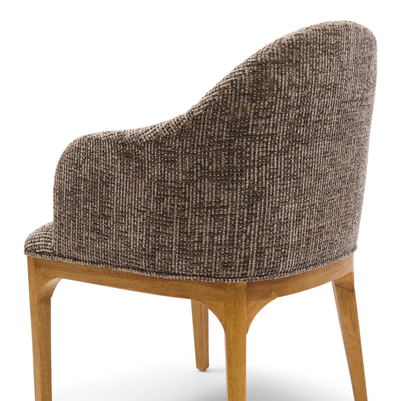 Rivièra Maison Armlehnstuhl Rozzano, Tweed, Sepia Brown – Ansicht 4
