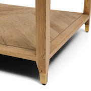 Rivièra Maison Couchtisch Veneto aus Eichenholz und Glas – Ansicht 3