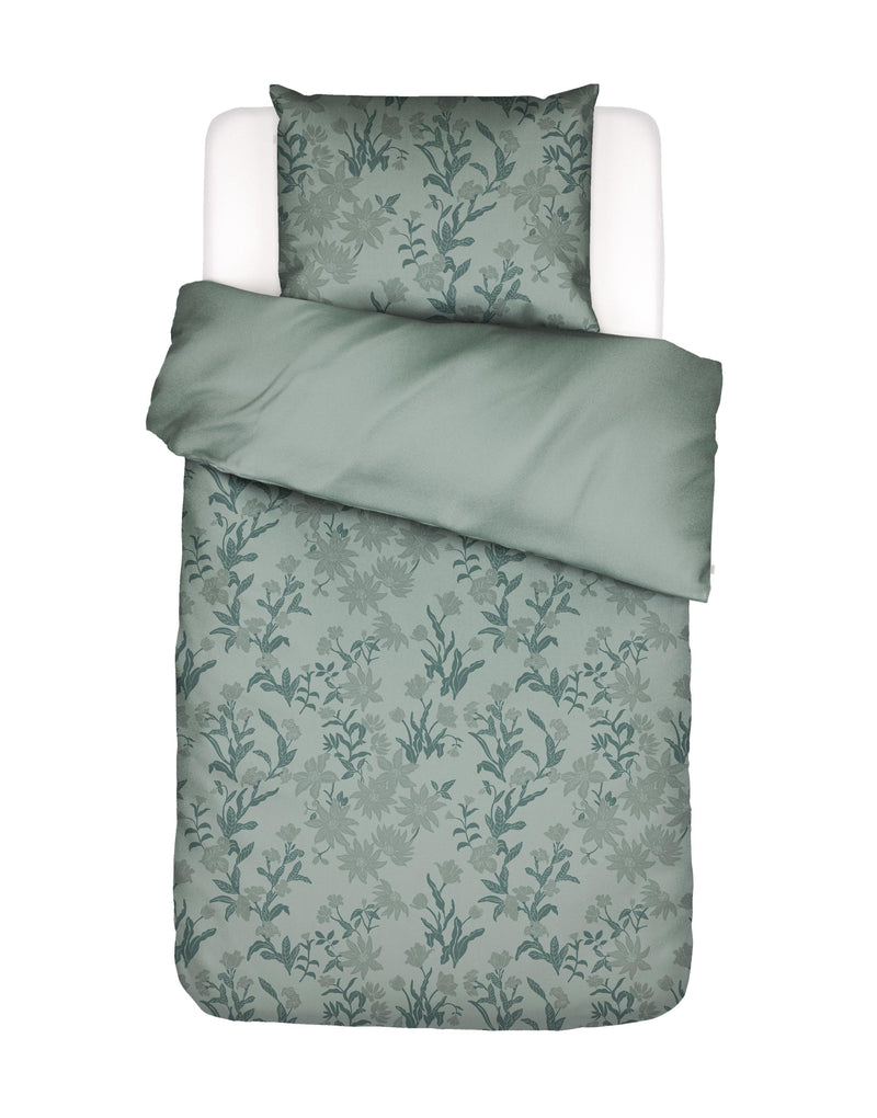 Essenza Jacquard Bettwäsche Claudine mit Blättermotiv
