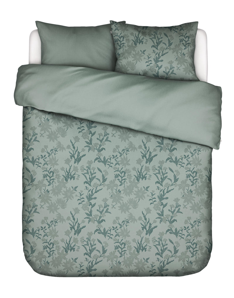 Essenza Jacquard Bettwäsche Claudine mit Blättermotiv