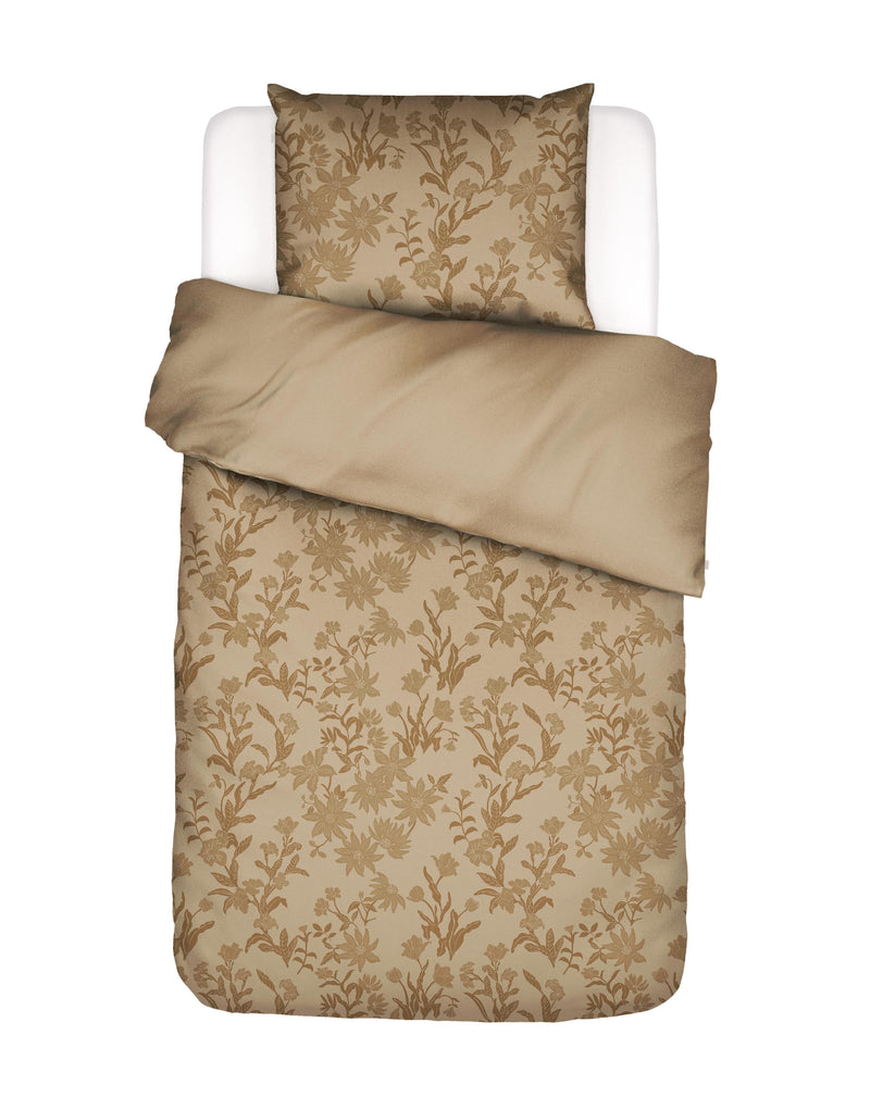 Essenza Jacquard Bettwäsche Claudine mit Blättermotiv