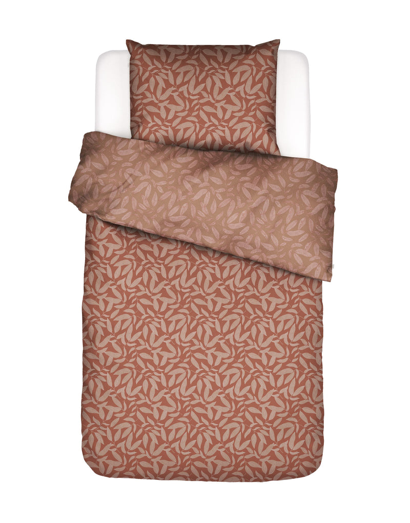 Essenza Twill Bettwäsche Clea mit Blätterprint
