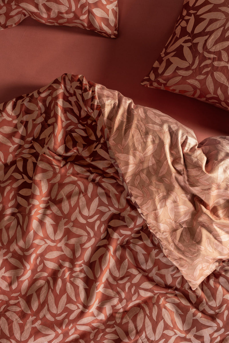 Essenza Twill Bettwäsche Clea mit Blätterprint