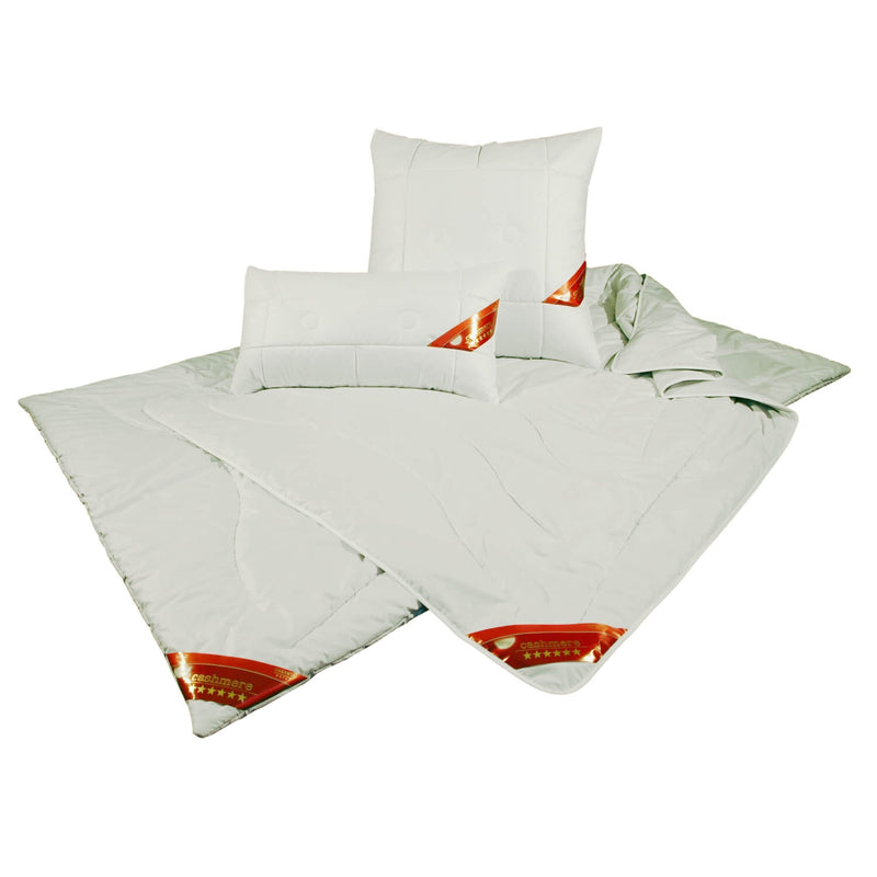 Sommerdecke Cashmere Natur Extra-Leichtsteppbett