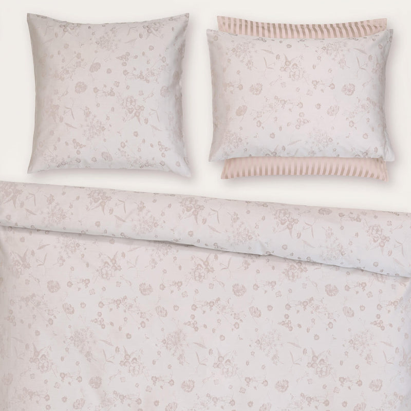 Satin-Bettwäsche Jacquard Fiori Pastello
