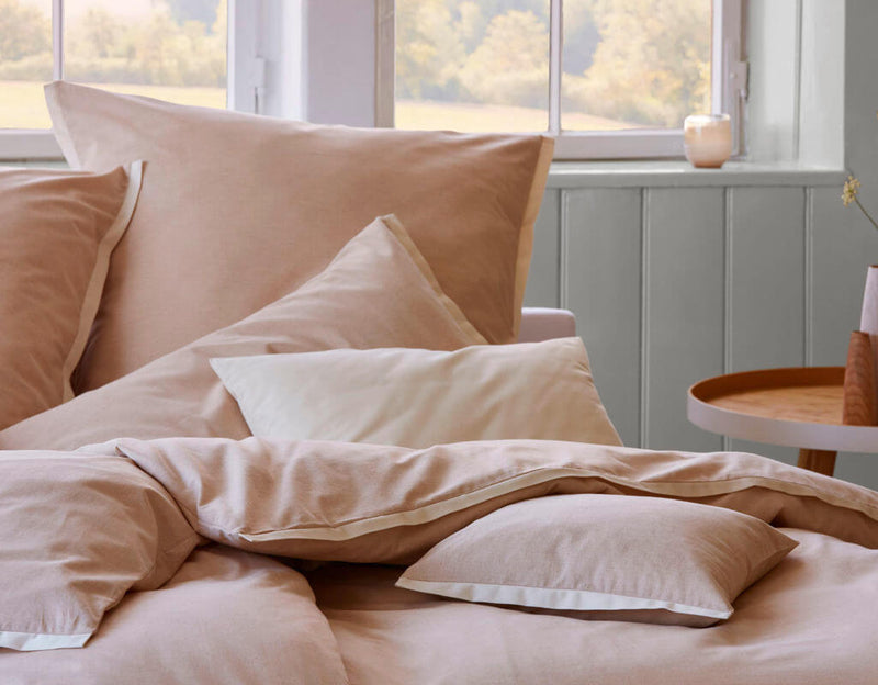 Bio Chambray-Bettwäsche farbig gewachsen