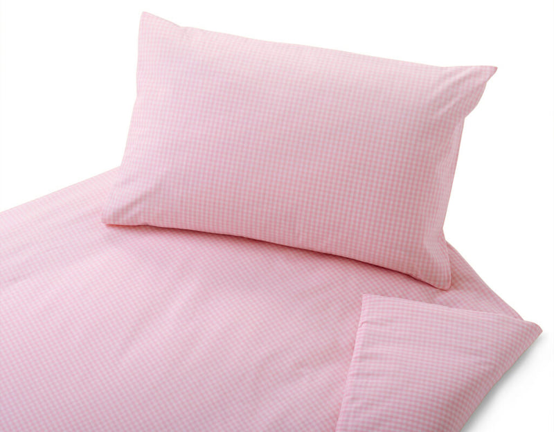 Bio Edel-Linon-Kinderbettwäsche Vichy Karo rosé