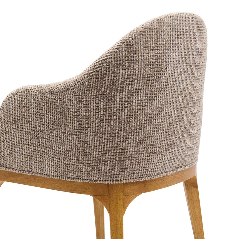 Rivièra Maison Armlehnstuhl Rozzano, Tweed, Liver Grey – Ansicht 4