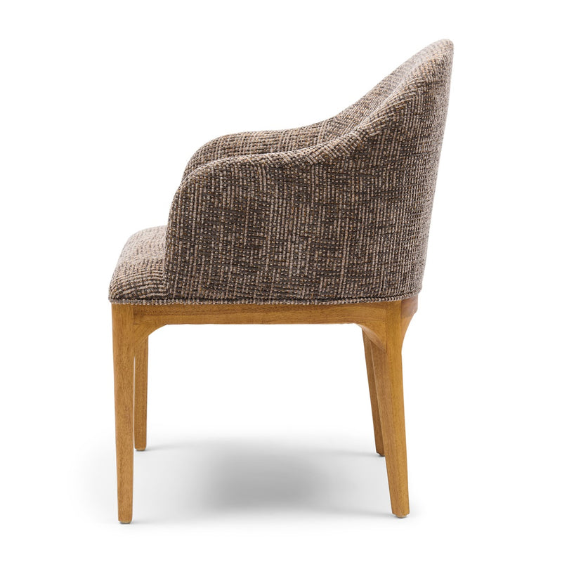 Rivièra Maison Armlehnstuhl Rozzano, Tweed, Sepia Brown – Ansicht 3