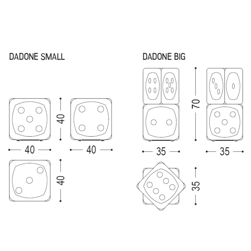 Dadone Small & Big Hocker