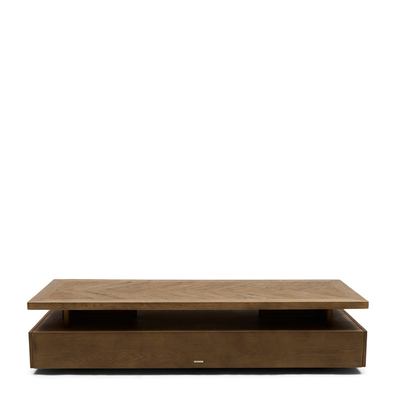 Rivièra Maison Couchtisch Riverside aus Eichenholz – 180 × 70 cm – Ansicht 1