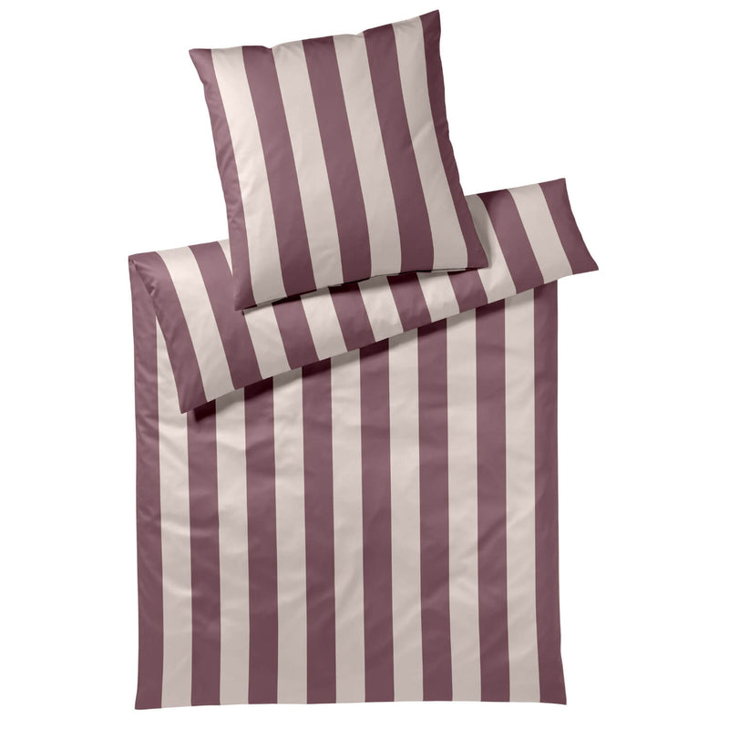 Mako Satin Bettwäsche Night Stripe