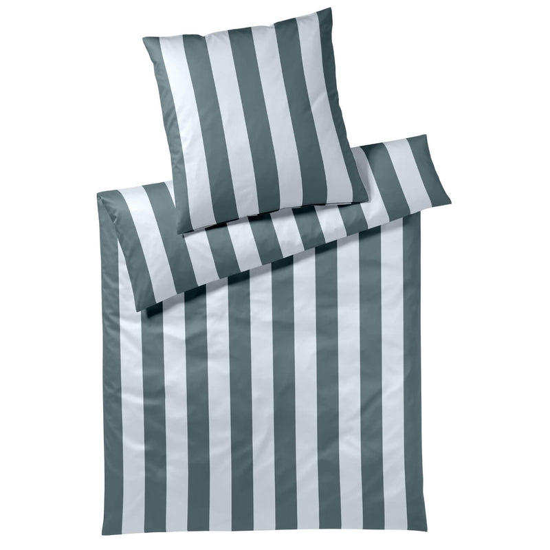 Mako Satin Bettwäsche Night Stripe