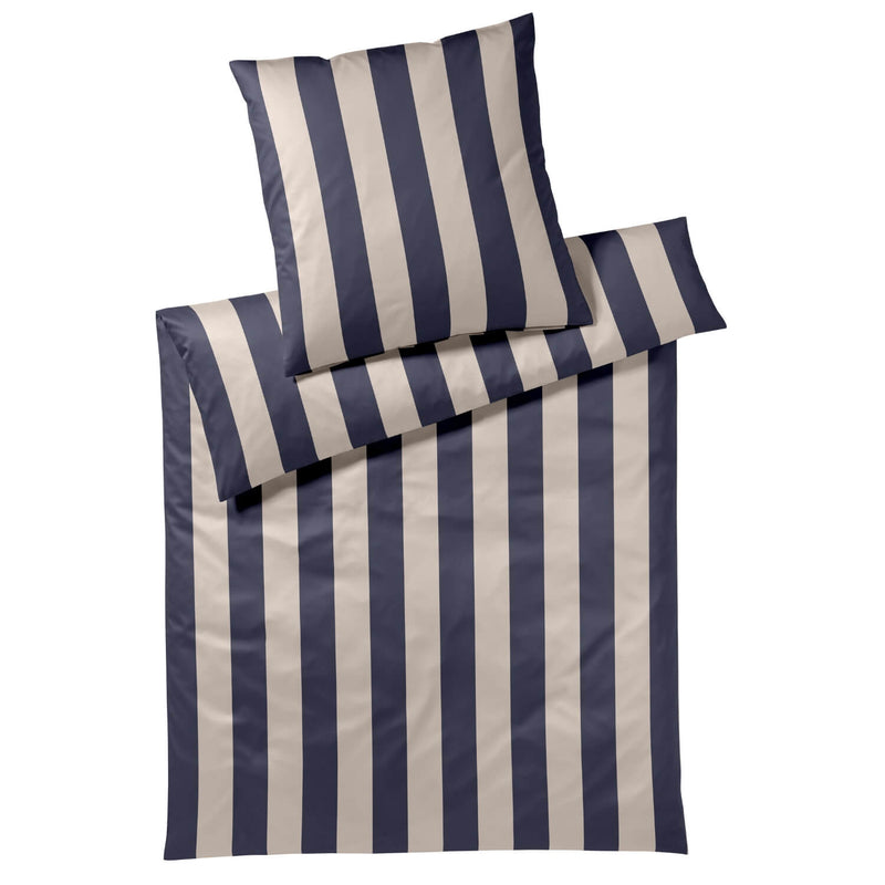 Mako Satin Bettwäsche Night Stripe