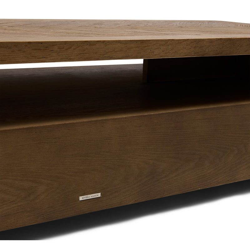Rivièra Maison Couchtisch Riverside aus Eichenholz – 180 × 70 cm – Ansicht 3