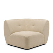 Rivièra Maison Eckmodul Lugano aus Bouclé, Natural Grey - Ansicht 2