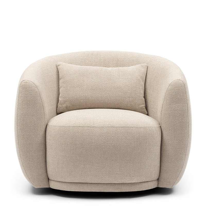 Drehsessel Leonardo Swivel Armchair Glossy Flax