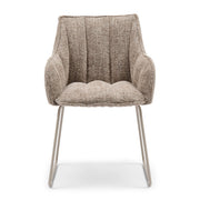 Rivièra Maison Armlehnstuhl High Line Park, Tweed, Liver Grey – Ansicht 1