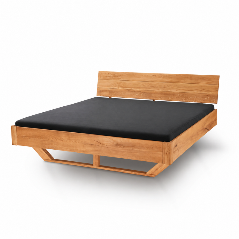 TPT Aktionsbett 1 Wildeiche mit Holzkufe