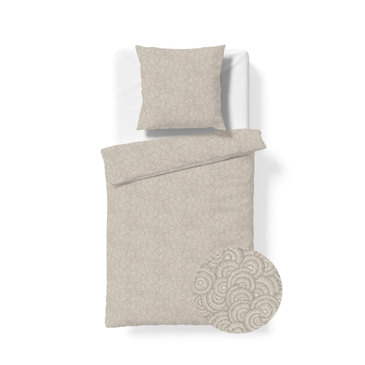 Mako-Satin-Bettwäsche Modern Elegance 115101 – Beige