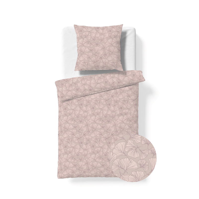 Mako-Satin-Bettwäsche Modern Elegance 115107 – Rosa