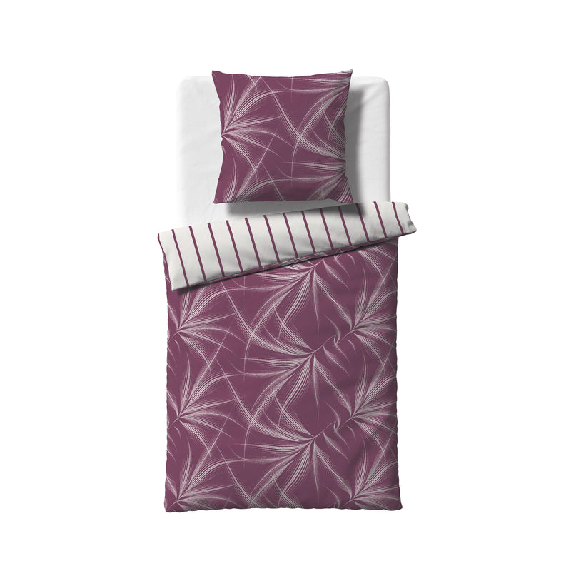 Mako-Satin-Bettwäsche Bed Art 115121 – Lila