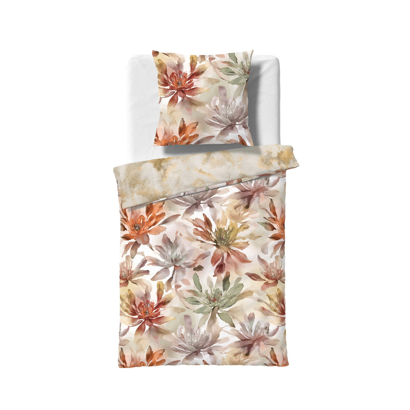 Mako-Satin-Bettwäsche Bed Art 115122 – Terra
