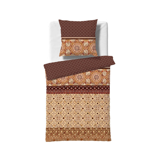 Mako-Satin-Bettwäsche Bed Art 115147 – Terra