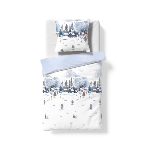 Feinbiber-Bettwäsche Aspen 435130 – Blau