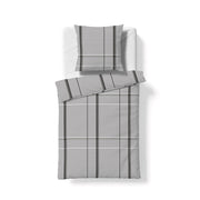 Flanell-Bettwäsche Lech 605081 – Grau