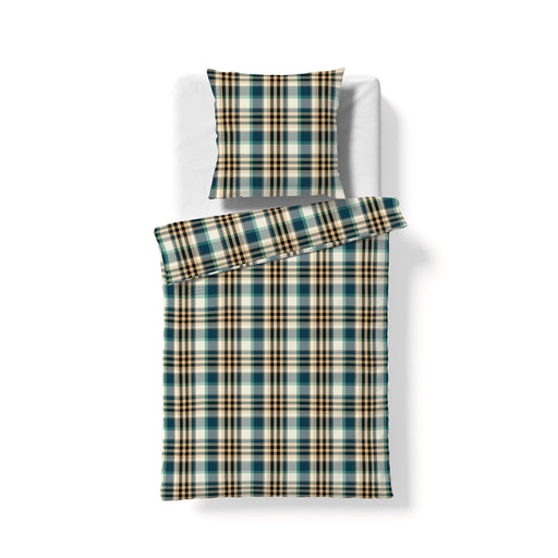 Flanell-Bettwäsche Lech 605082 – Blau