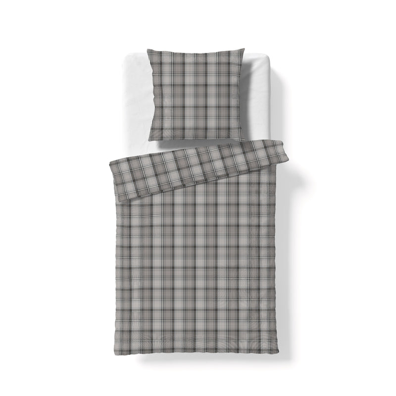 Flanell-Bettwäsche Lech 605083 – Grau