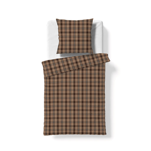 Flanell-Bettwäsche Lech 605083 – Braun