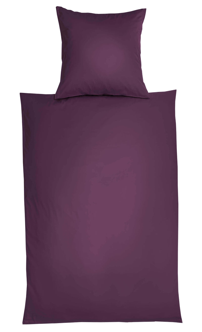 Bettwäsche Uni Satin Glatt