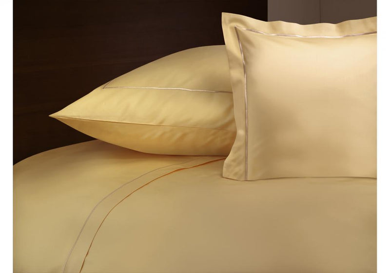 Bettwäsche Uni Satin Kordel