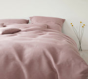 Halbleinen Betttuch Breezee – Blush