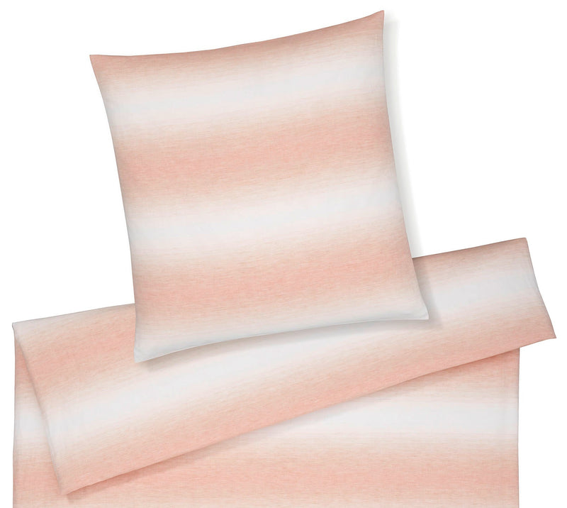 Halbleinen Wende-Bettwäsche Layer mit Farbverlauf – Pfirsich