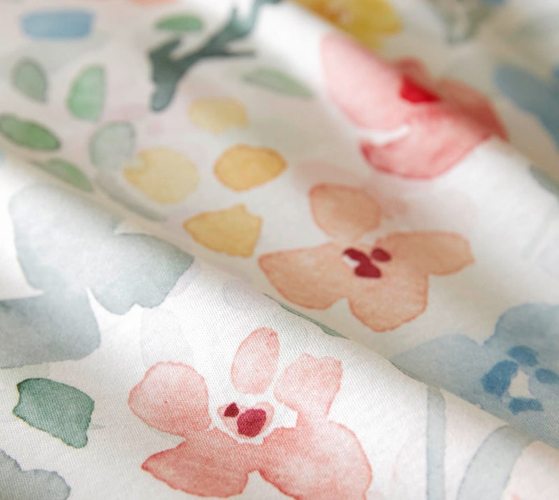Interlock Jersey Bettwäsche Gentle Jersey mit Blüten-Allover – Blau