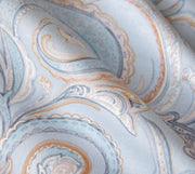 Interlock Jersey Bettwäsche Grace mit Paisley-Muster – Bleu