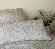 Interlock Jersey Bettwäsche Grace mit Paisley-Muster – Zartgrün