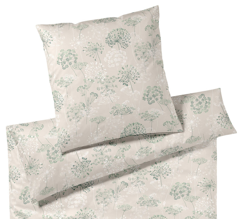 Interlock Jersey Bettwäsche Meadow mit Wiesenblüten – Salbei