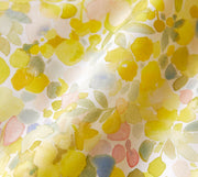 Interlock Jersey Bettwäsche Mimosa Jersey mit Blütenmotiv – Zitronengelb