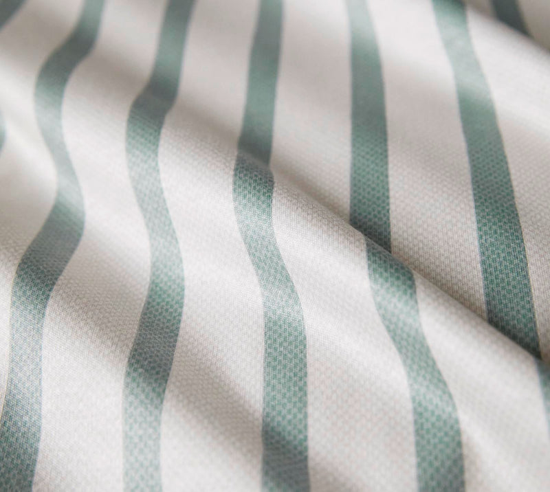 Interlock Jersey Bettwäsche Naturally mit Streifen – Salbei