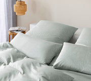 Interlock Jersey Bettwäsche Twine mit Struktur-Allover – Salbei