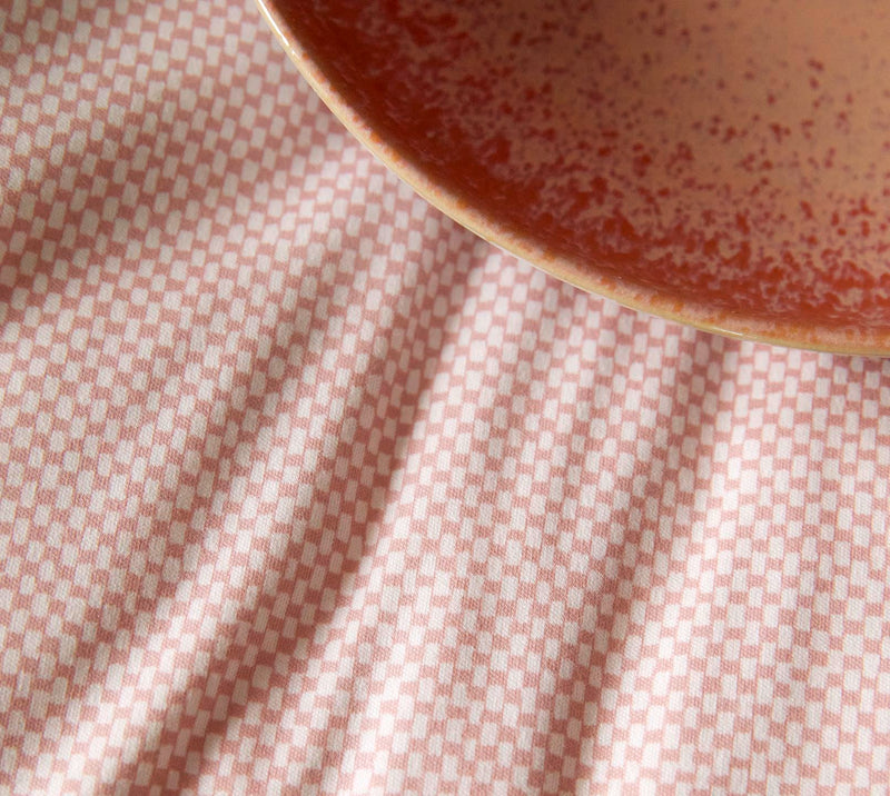 Interlock Jersey Bettwäsche Twine mit Struktur-Allover – Koralle