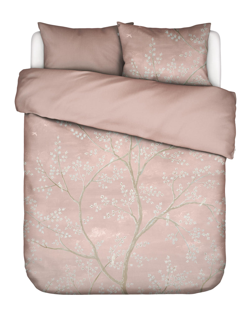 Essenza Bio-Baumwollsatin Bettwäsche Lucienne mit Naturmotiv