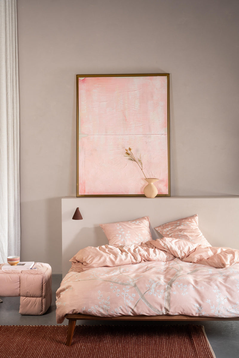 Essenza Bio-Baumwollsatin Bettwäsche Lucienne mit Naturmotiv