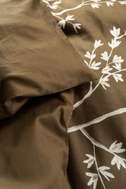 Essenza Bio-Baumwollsatin Bettwäsche Lucienne mit Naturmotiv