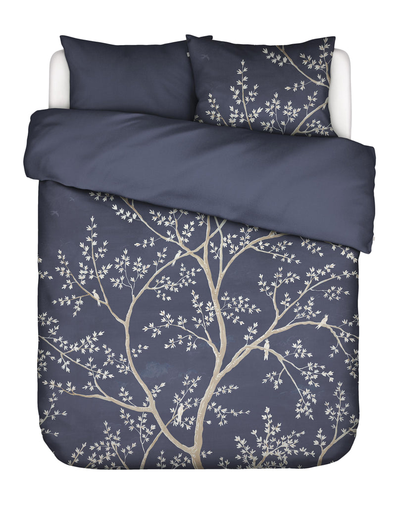 Essenza Bio-Baumwollsatin Bettwäsche Lucienne mit Naturmotiv